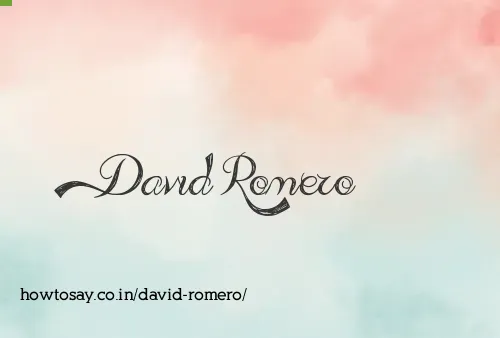 David Romero