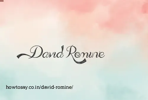 David Romine