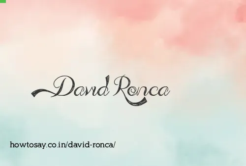 David Ronca