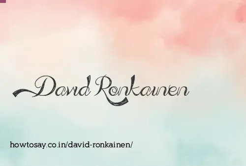 David Ronkainen