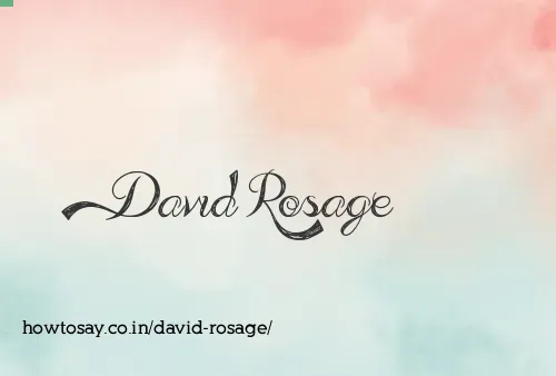 David Rosage