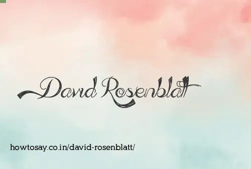 David Rosenblatt