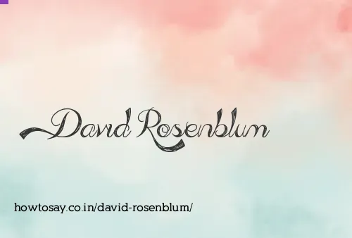 David Rosenblum