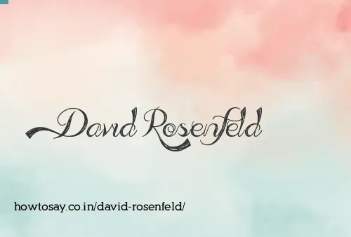 David Rosenfeld
