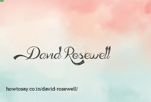 David Rosewell
