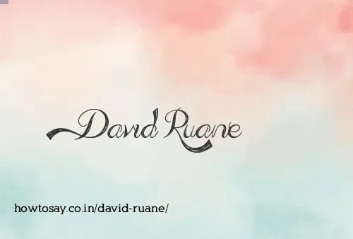 David Ruane