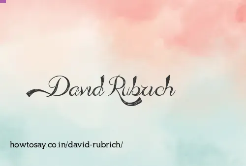 David Rubrich