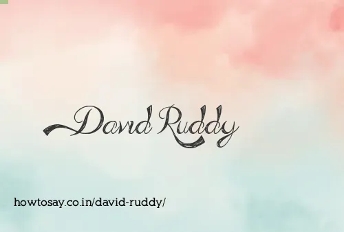 David Ruddy