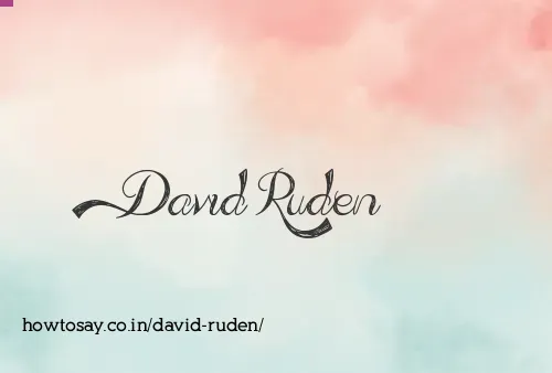 David Ruden