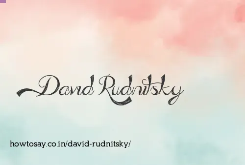 David Rudnitsky