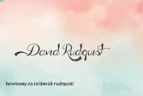 David Rudquist