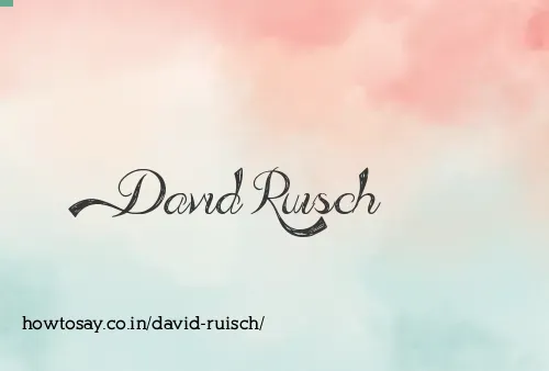 David Ruisch