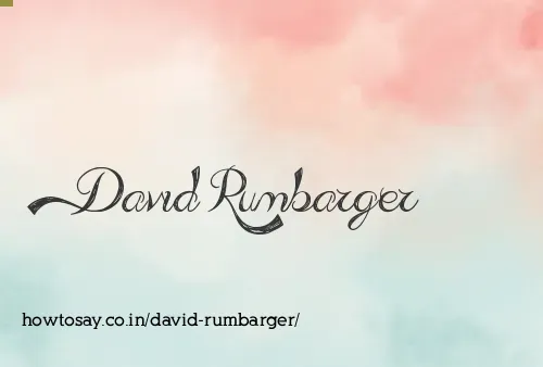 David Rumbarger