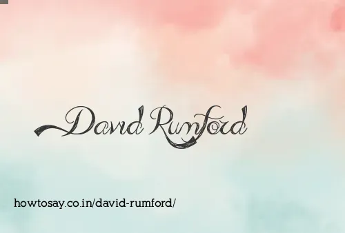 David Rumford