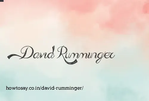 David Rumminger