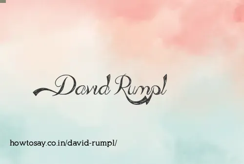 David Rumpl