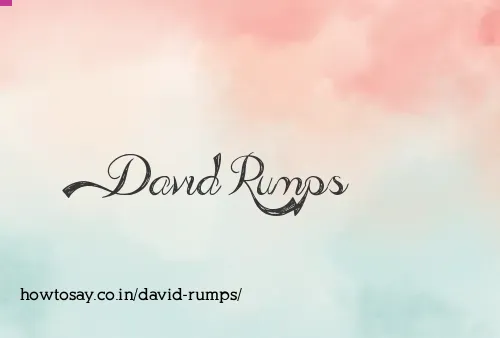 David Rumps