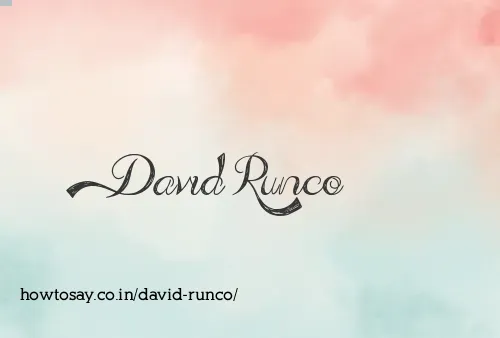 David Runco