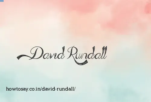 David Rundall