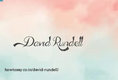 David Rundell