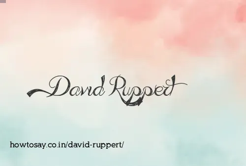 David Ruppert