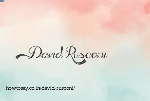 David Rusconi