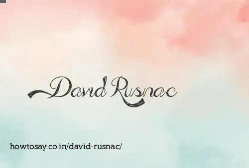 David Rusnac