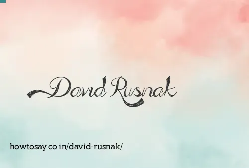 David Rusnak