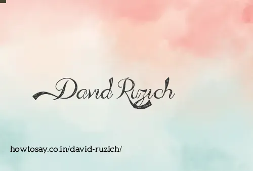 David Ruzich