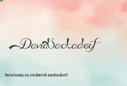 David Sackadorf