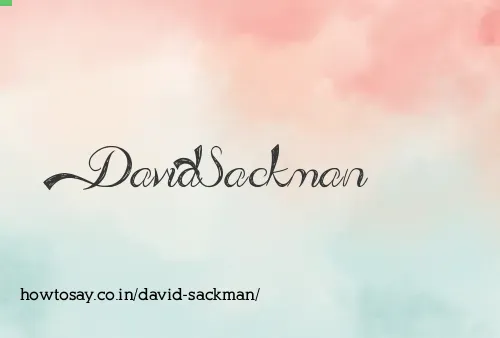 David Sackman