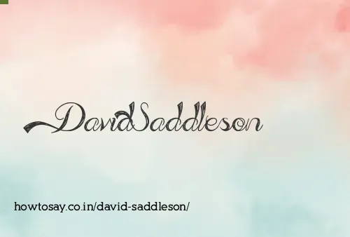 David Saddleson