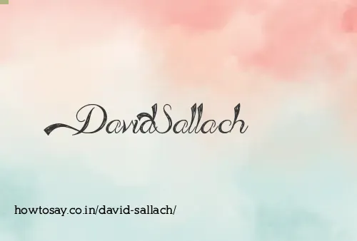 David Sallach
