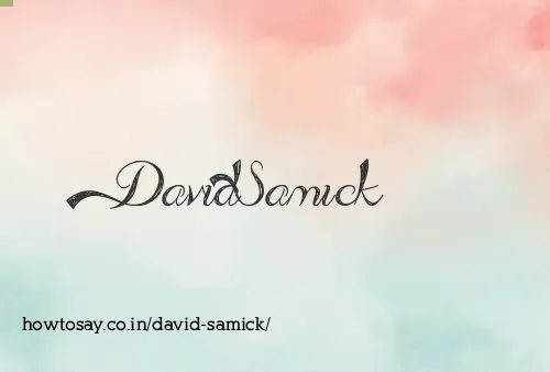 David Samick