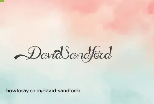 David Sandford