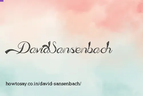 David Sansenbach