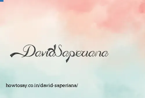 David Saperiana