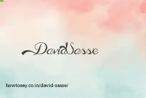 David Sasse