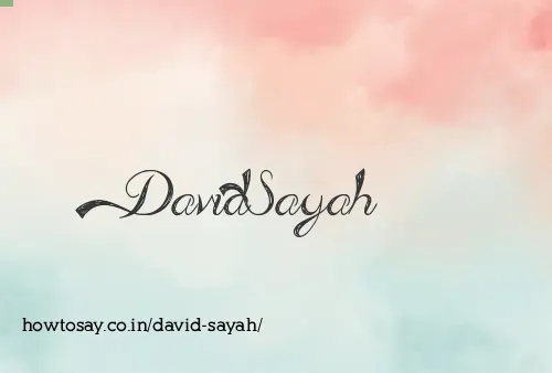David Sayah