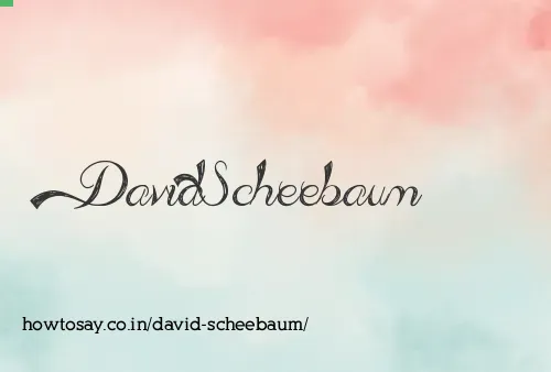 David Scheebaum