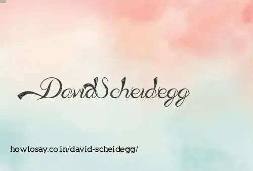 David Scheidegg