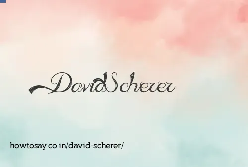 David Scherer