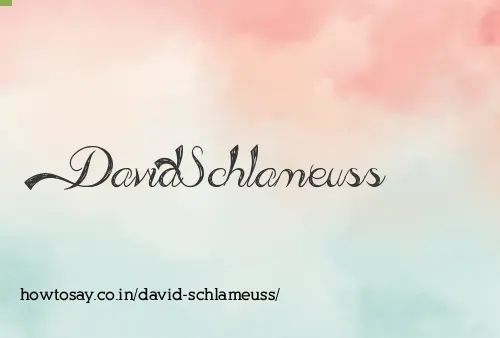 David Schlameuss
