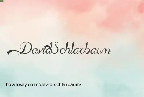 David Schlarbaum