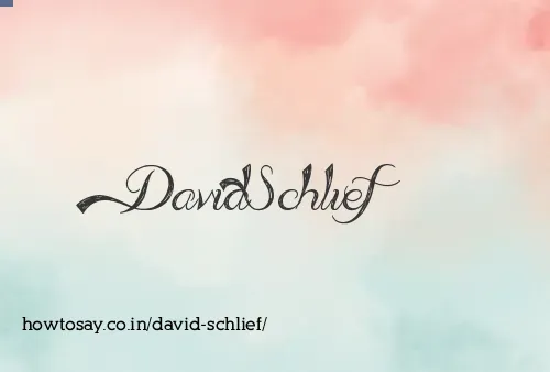 David Schlief