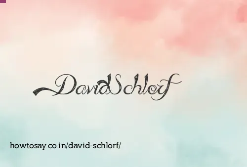 David Schlorf