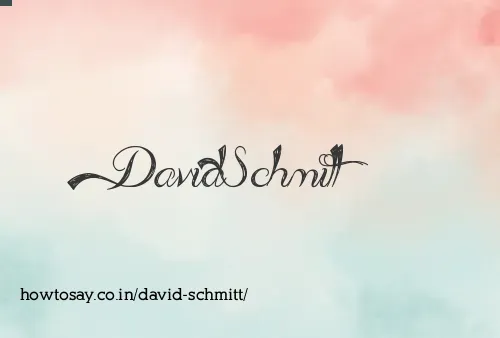 David Schmitt