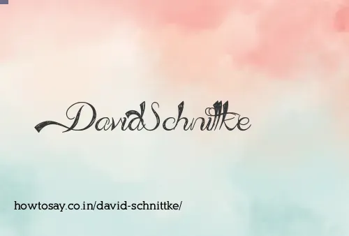David Schnittke