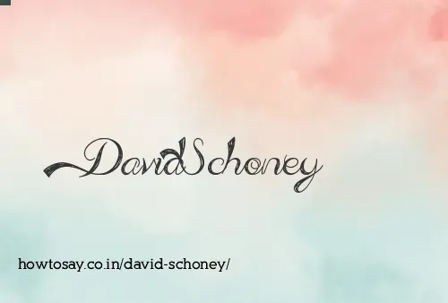 David Schoney