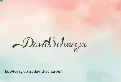 David Schorejs